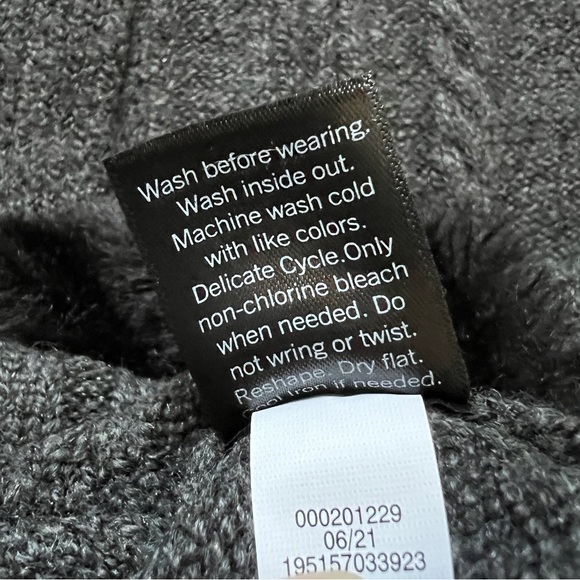 Vera Wang Cable Knit Fur Trimmed Cardigan Sweater - Picture 11 of 13